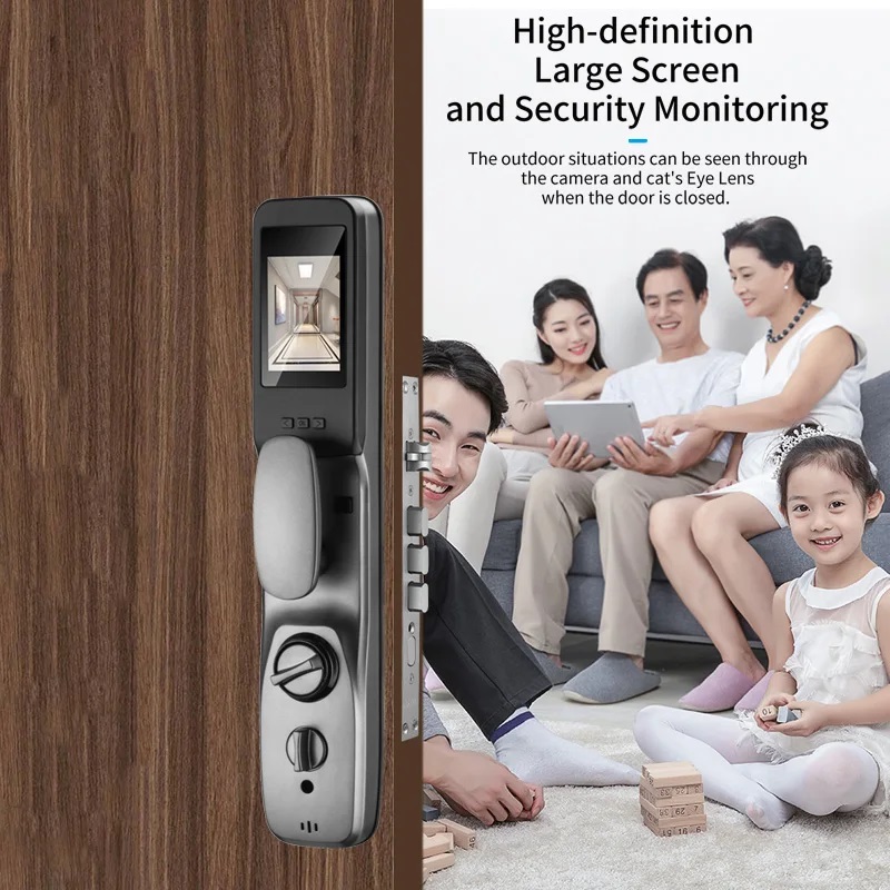 Tuya Smart Door Lock With Surveillance Camera 