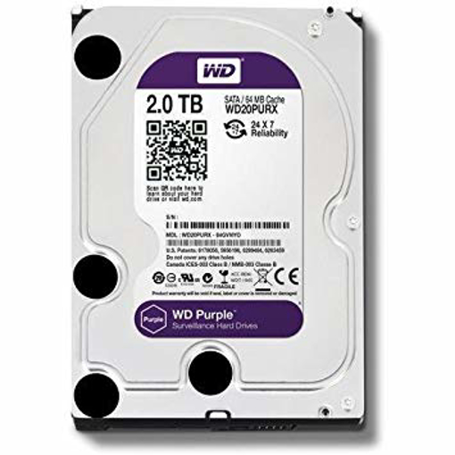 Western Digital Surveillance Hard Disk Drive 2TB - Purple