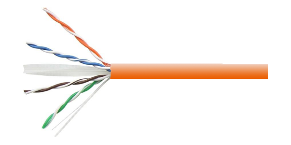 TERA UTP Cable cat 6.0 23AWG ,free oxg copper 305m,0.55mm conductor, Orange color