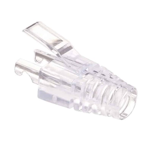 [Transparent- RJ45-Caps-Cover] Transparent - RJ45 (Caps - Strain Relief Boot - Cover Plug Connector Modular)